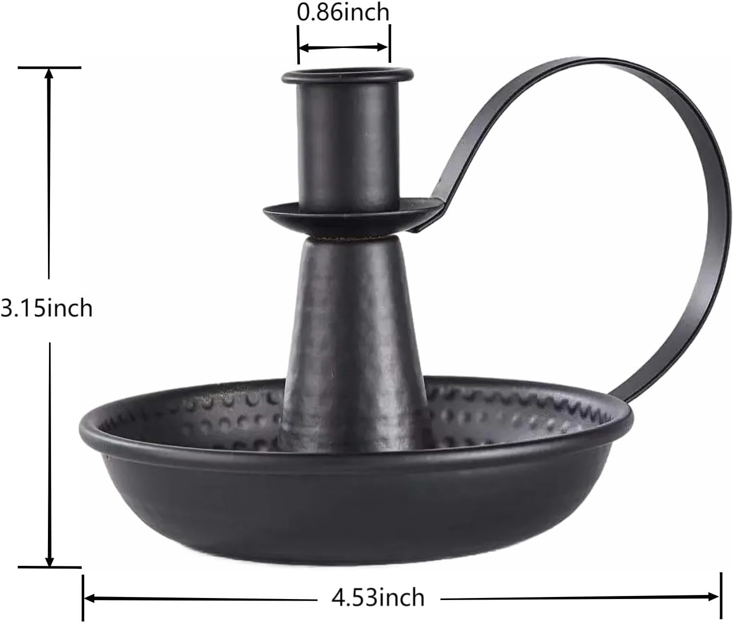 Retro Iron Taper Candle Holder，Black Candlestick Holders Candlelight Stand for Farmhouse Decor Home Wedding Party Table Decoration（2pcs）