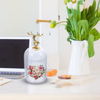 1set Preserved Flower Glass Dome for Scented Candles Elegant Decorative Cover for Home Decor Handmade Glass Adornment Fresh Flower Display for Indoor Desktop Decoration