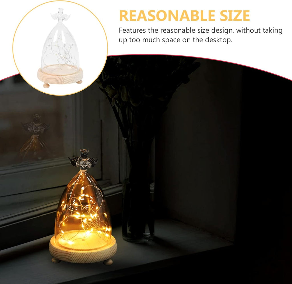 1pc String Preserved Flower Glass Cover Office Decoration Aestechtic Room Decor Glass Dome Decor String Light Ornament Household Decor Glass for Table Top Air Plant Covers Eternal