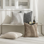 Neutral Decorative Throw Pillow Covers 18x18 Inch for Living Room Couch Bed Sofa Farmhouse Boho Home Decor Set of 4 Soft Corduroy Accent Luxury Cushion Cases (18x18, Neutral)