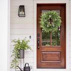 24 Inch Eucalyptus Wreaths for Front Door Decor– Artificial Greenery Front Door Wreath, Outdoor Wreaths for Front Door for Spring, Summer, Fall & All Seasons Home or Porch Decor