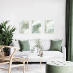 Sage Green Wall Art Set of 3,Abstract Green Wall Decor Living Room,Minimalist Modern Framed Wall Art Marble Line Beige Gold Green Canvas Artwork Paintings,Boho Room Decor,Bedroom Bathroom Office Artwork,12"x16"