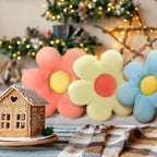 3 Pcs Flower Pillows Flower Shaped Throw Pillow Cute Daisy Pillow Seating Cushions for Adults Home Bedroom Sofa Chair Couch Decor(Multicolored,16")