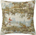 Farmhouse Rustic Vintage Throw Pillow Covers 18x18 Inch Country Home Decor Retro Pillow Case Fishing and Hunting Pattern Square Pillowcase Cushion Cover for Indoor/Outdoor Sofa Living Room Couch Bed